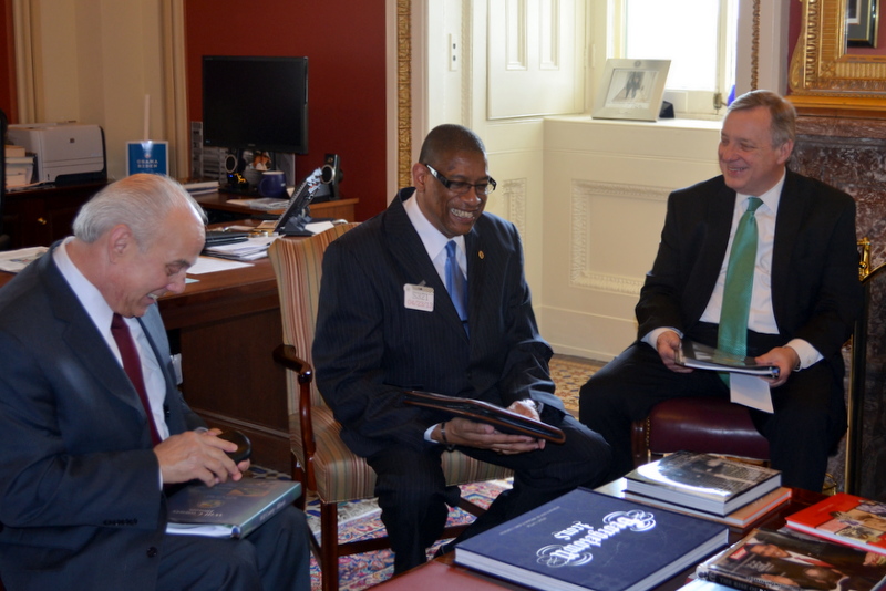 U.S. Senator Dick Durbin (D-IL) met with members of the Will County Board to discuss 2013 priorities.